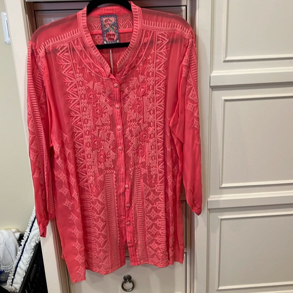 Johnny Was Rami. Tunic size XL